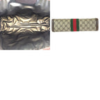 Gucci Vintage Sherry Line Beige Brown GG Supreme Canvas Clutch — view 9