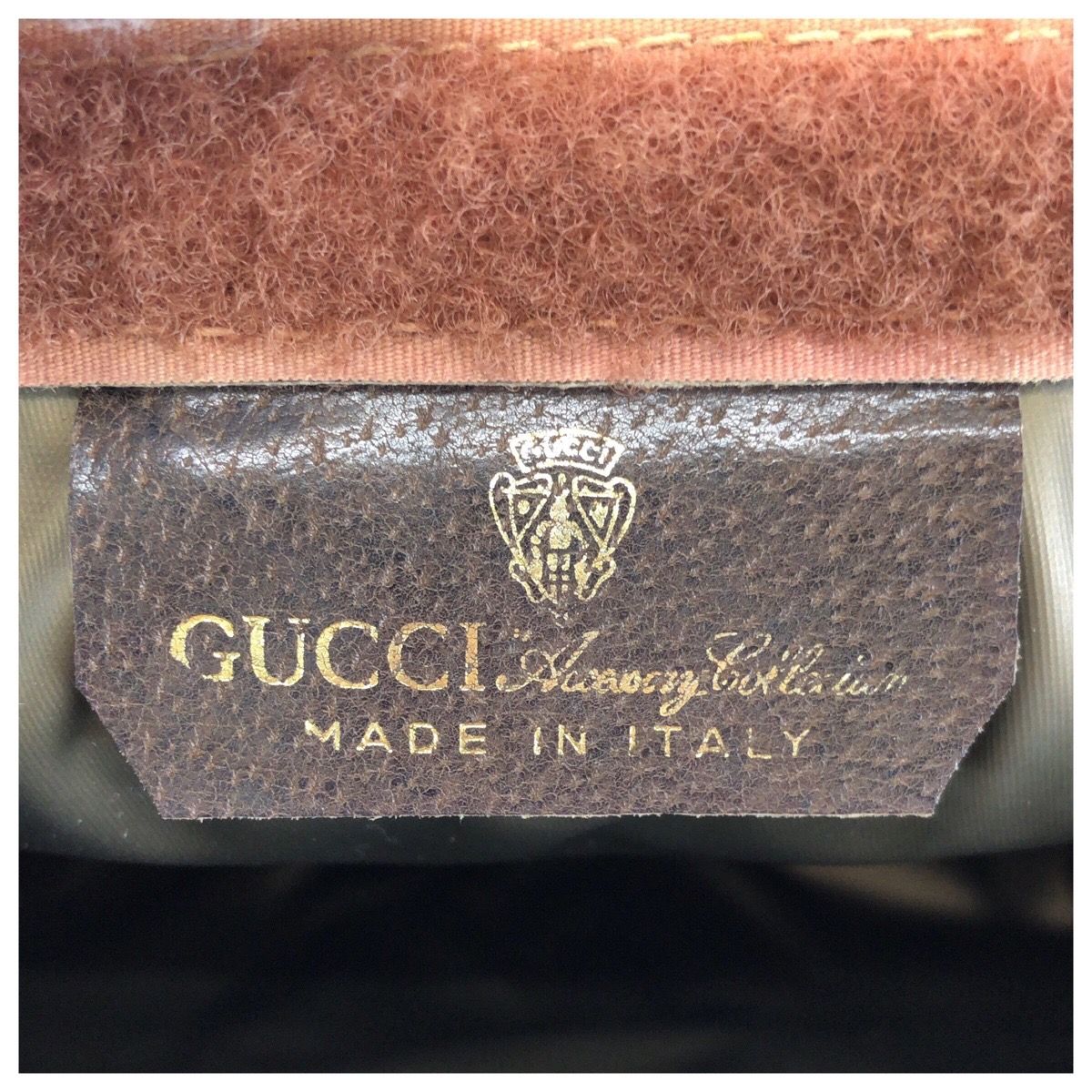 Gucci Vintage Sherry Line Beige Brown GG Supreme Canvas Clutch — view 4