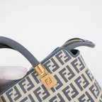 Fendi Boston Bag by the Way Mini Fabric Pouch FF Motif Arbn — view 9