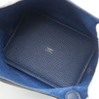 Hermes Picotin Lock PM Handbag Navy Silver — view 7