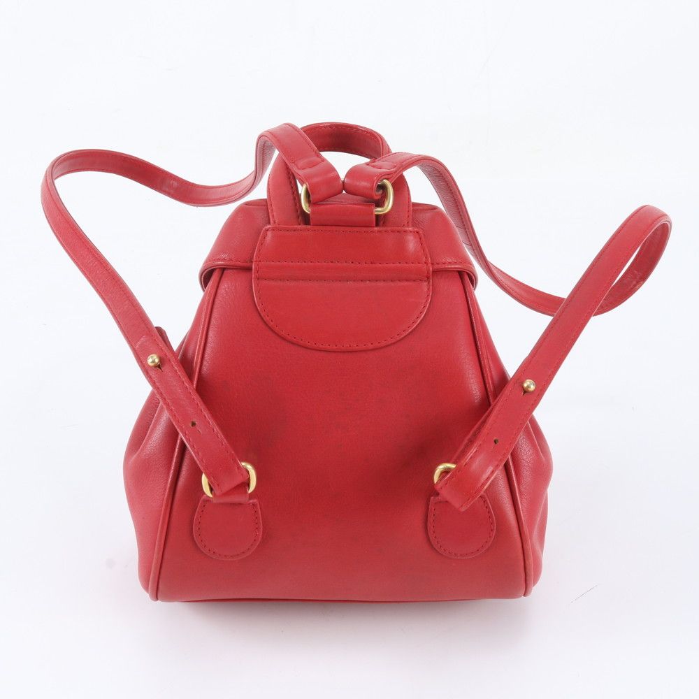 Dior CD Logo Leather Backpack Shoulder Bag — view 4