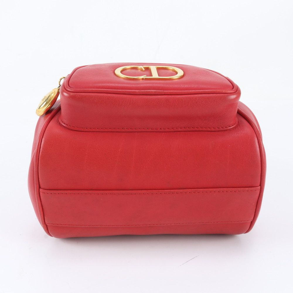 Dior CD Logo Leather Backpack Shoulder Bag — view 6