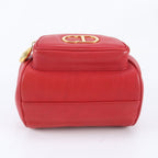 Dior CD Logo Leather Backpack Shoulder Bag — view 6
