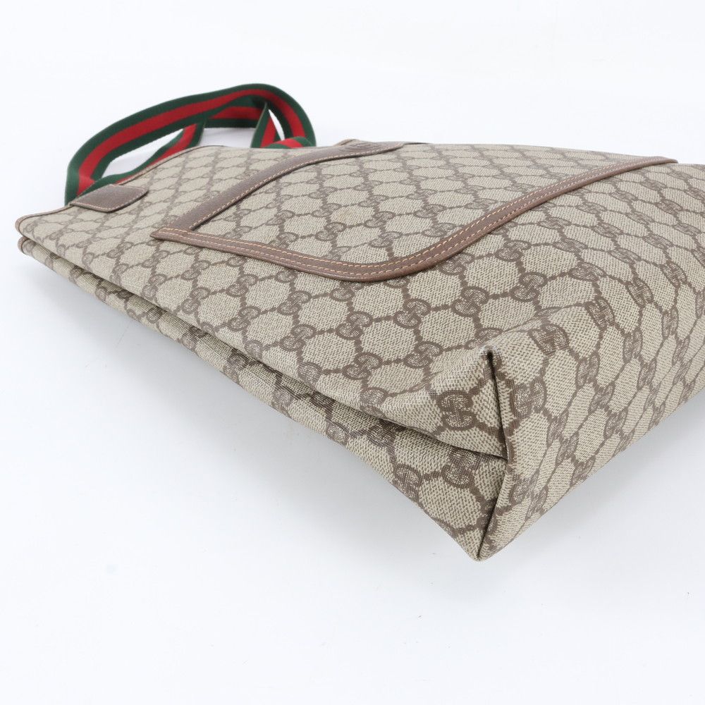 Gucci GG Supreme Sherry Line 002 58 Leather Tote Shoulder Business — view 6
