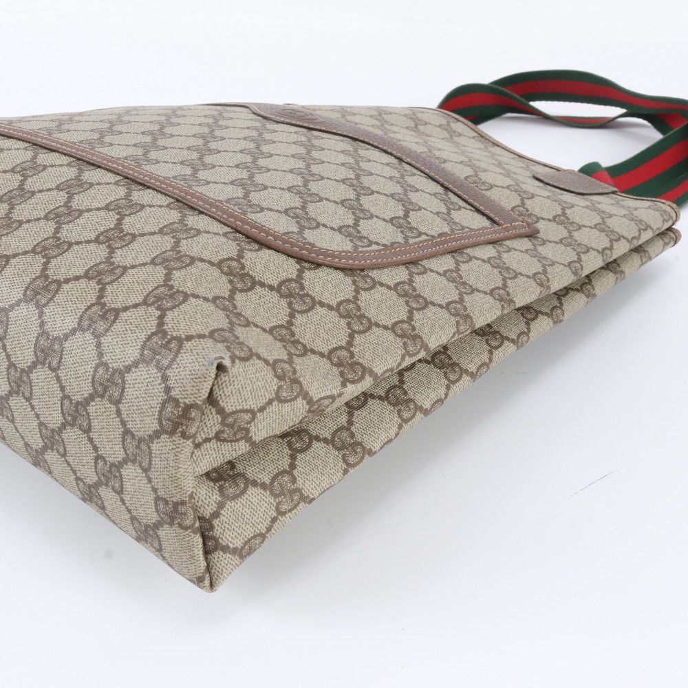 Gucci GG Supreme Sherry Line 002 58 Leather Tote Shoulder Business — view 4
