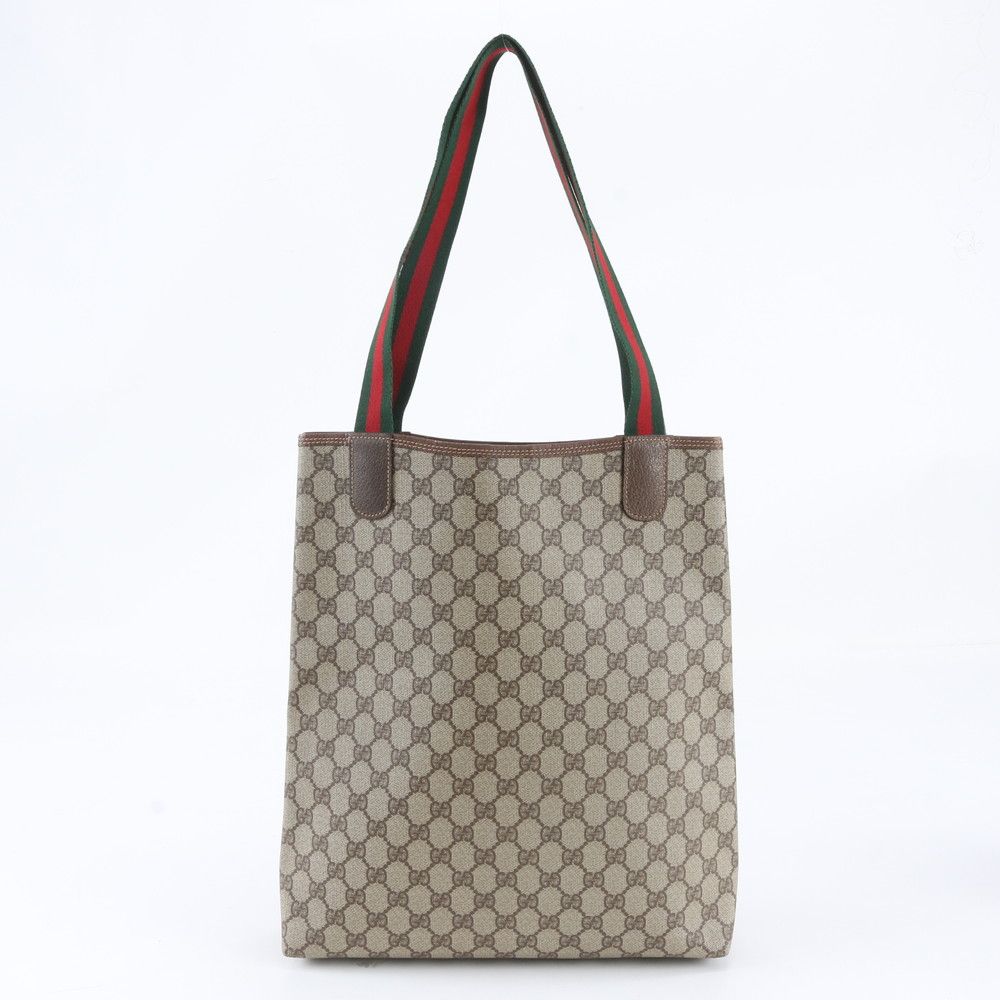 Gucci GG Supreme Sherry Line 002 58 Leather Tote Shoulder Business — view 3