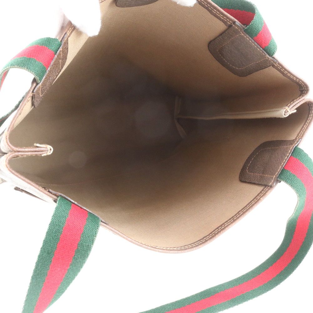 Gucci GG Supreme Sherry Line 002 58 Leather Tote Shoulder Business — view 7