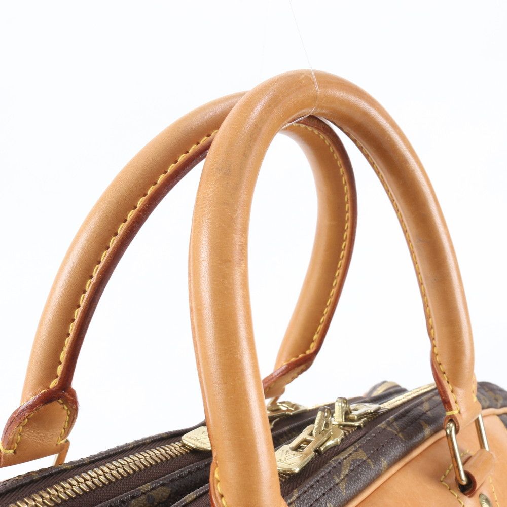 Louis Vuitton Monogram Alize de Poche Leather Boston Bag Tote Carry — view 2
