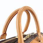 Louis Vuitton Monogram Alize de Poche Leather Boston Bag Tote Carry — view 2