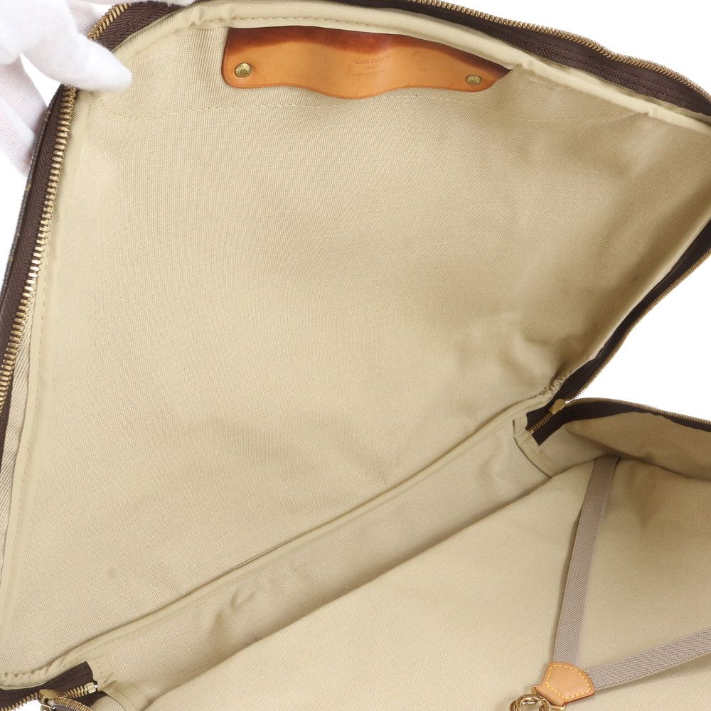 Louis Vuitton Monogram Alize de Poche Leather Boston Bag Tote Carry — view 9