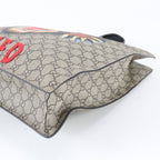 Gucci GG Supreme Angry Cat Tote Business Leather — view 4