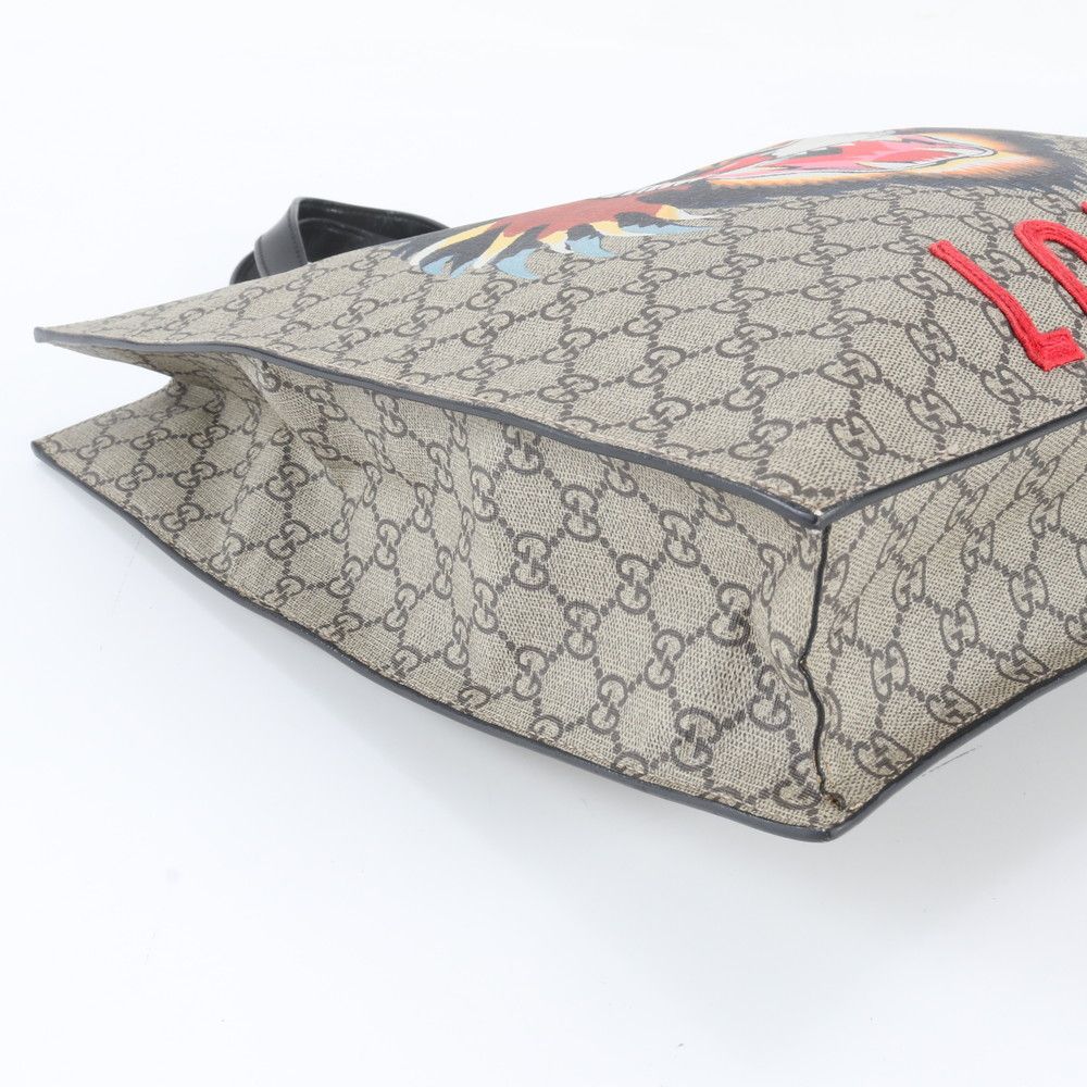 Gucci GG Supreme Angry Cat Tote Business Leather — view 6