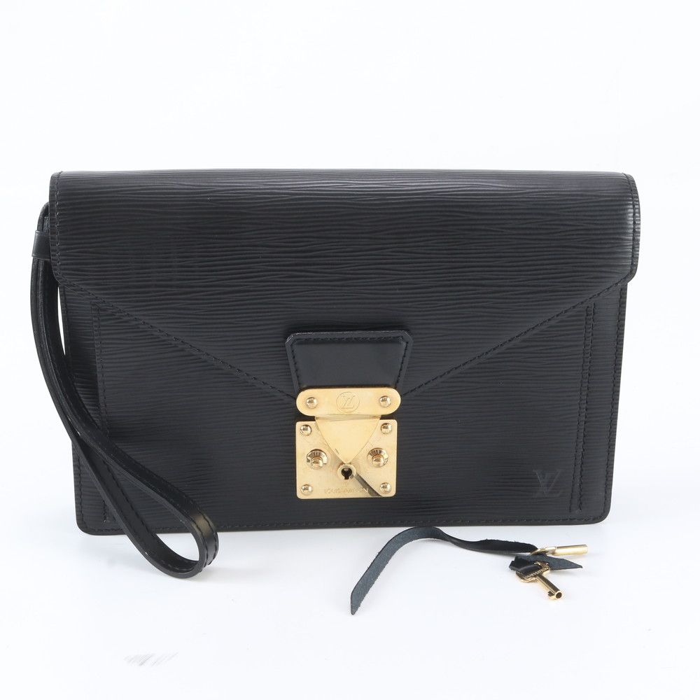 Louis Vuitton Epi Series Dragonne Pochette Leather Clutch