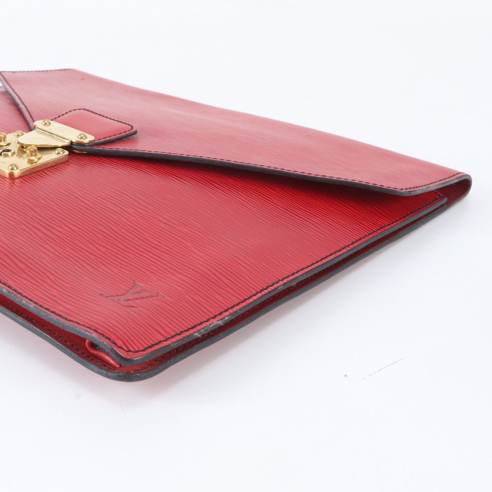 Louis Vuitton Epi Porte Document Senatur Leather Clutch — view 3