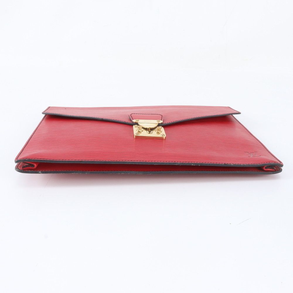 Louis Vuitton Epi Porte Document Senatur Leather Clutch — view 4