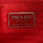 Prada Tessuto Nylon Triangle Logo Leather Backpack Shoulder Bag — view 8
