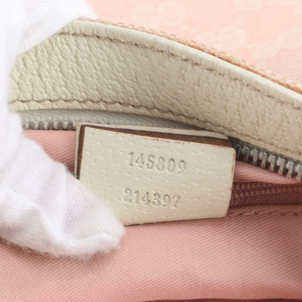 Gucci GG Canvas Sherry Line Leather Shoulder Bag Crossbody — view 9