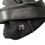 Chanel G1 Quilted Leather Gloves Turnlock CC Logo 8 Black Lambskin — view 6