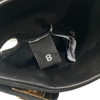Chanel G1 Quilted Leather Gloves Turnlock CC Logo 8 Black Lambskin — view 7