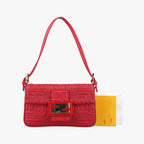 Fendi Mamma Bucket Red Leather
