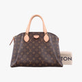 Louis Vuitton Rivoli Mm Monogram Brown Canvas Handbag