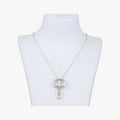 Hermes Chaine D'ancre 24 Silver Necklace