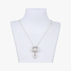 Hermes Chaine D'ancre 24 Silver Necklace