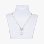 Hermes Chaine D'ancre Amulet Silver Necklace — view 2