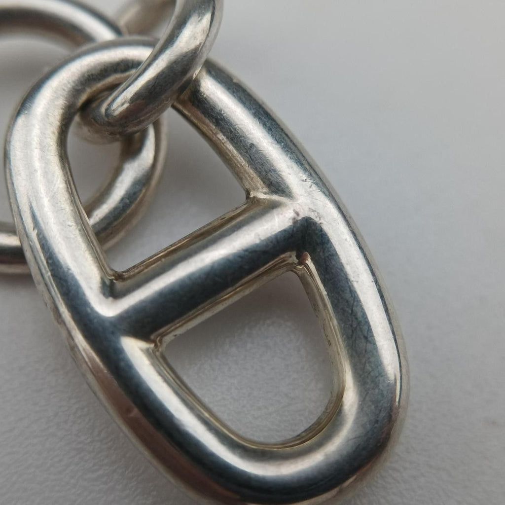 Hermes Chaine D'ancre Amulet Silver Necklace — view 9