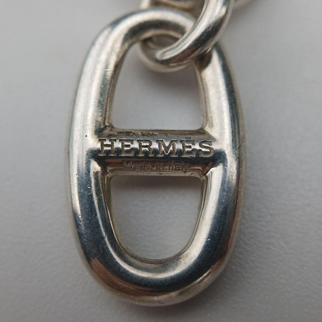 Hermes Chaine D'ancre Amulet Silver Necklace — view 5