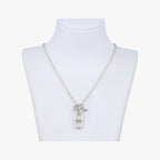 Hermes Chaine D'ancre Amulet Silver Necklace