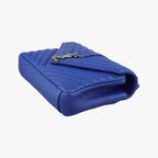 Saint Laurent Carre Blue Leather Shoulder — view 4