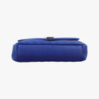 Saint Laurent Carre Blue Leather Shoulder — view 3