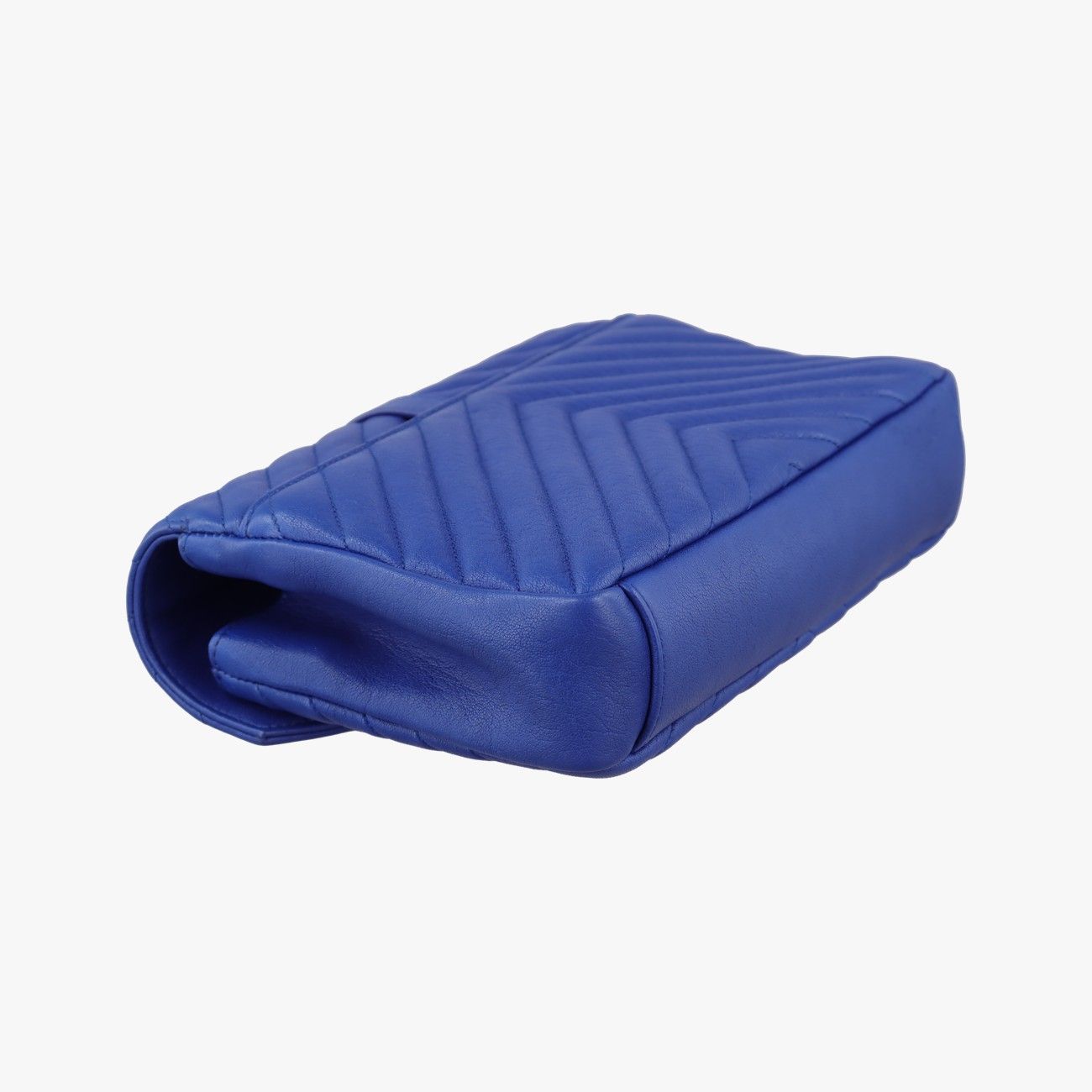 Saint Laurent Carre Blue Leather Shoulder — view 7