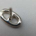 Hermes Chaine D'ancre Farandole TPM Silver Earring — view 8