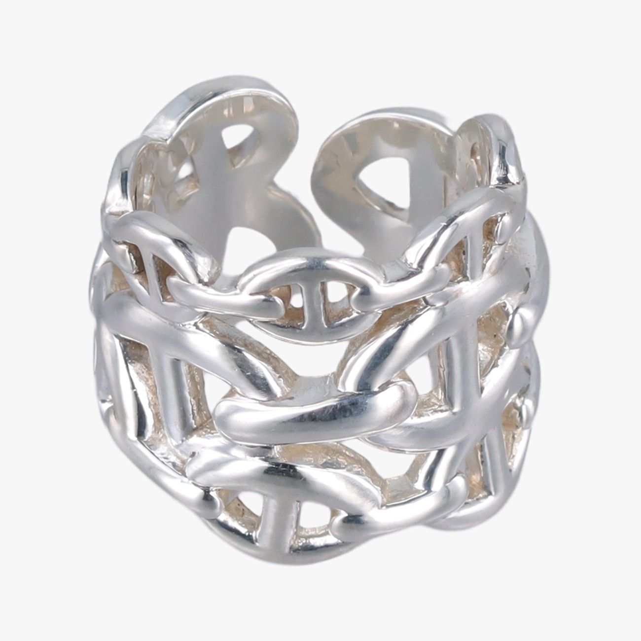 Hermes Chain D'ancre Enchainee Silver