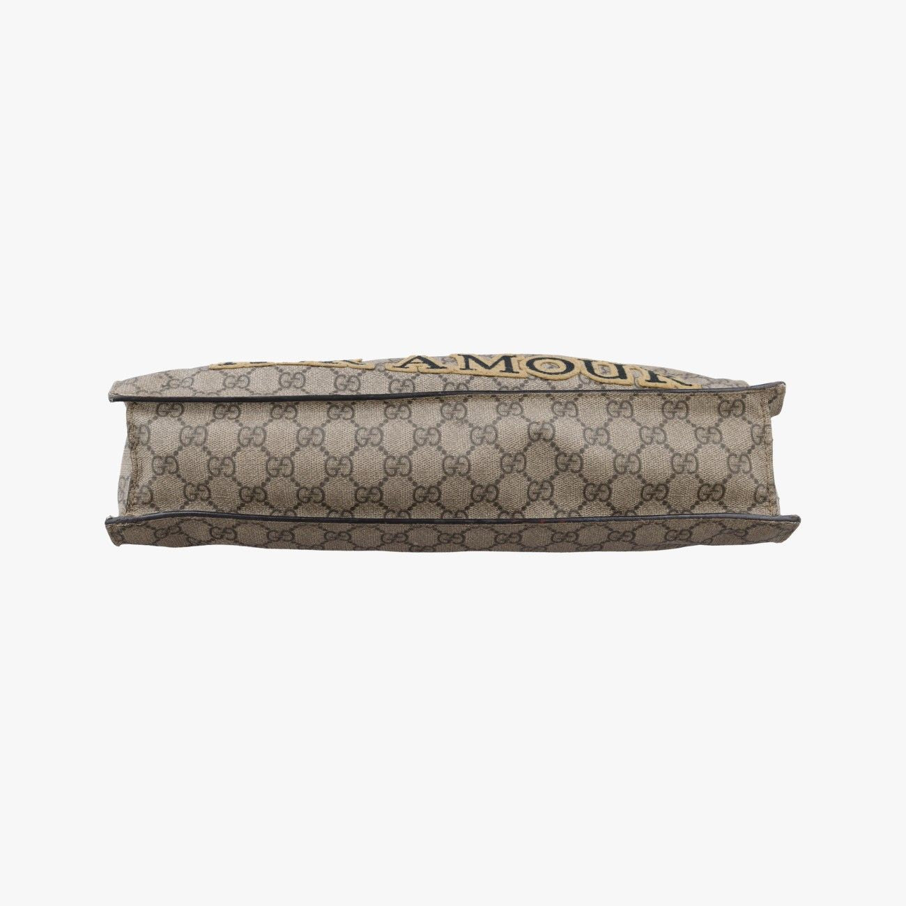 Gucci GG Supreme Kingsnake Brown Canvas Handbag — view 3