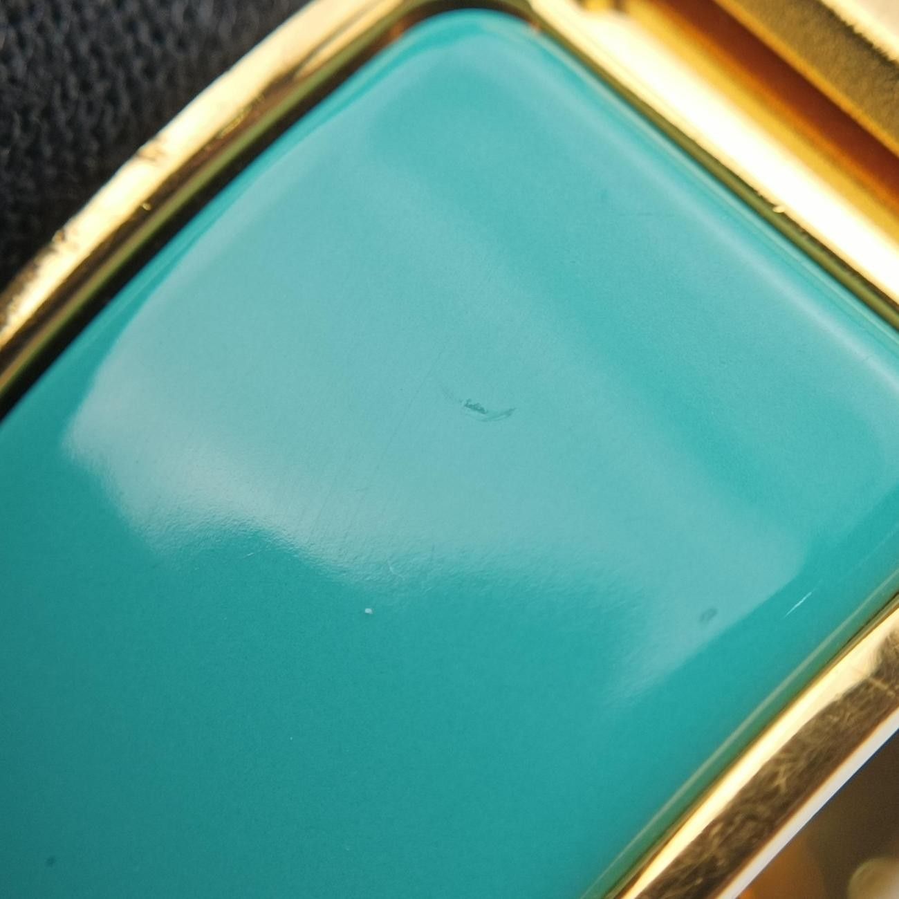 Hermes Clic Clac Blue Gold Bracelet — view 7