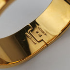 Hermes Clic Clac Blue Gold Bracelet — view 5