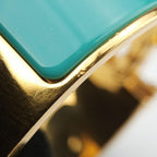 Hermes Clic Clac Blue Gold Bracelet — view 9