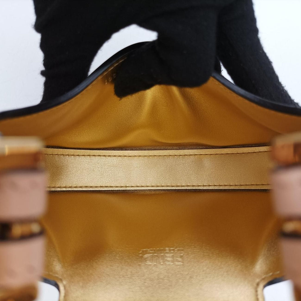 Fendi Cookie Mini Pink Leather Handbag — view 9