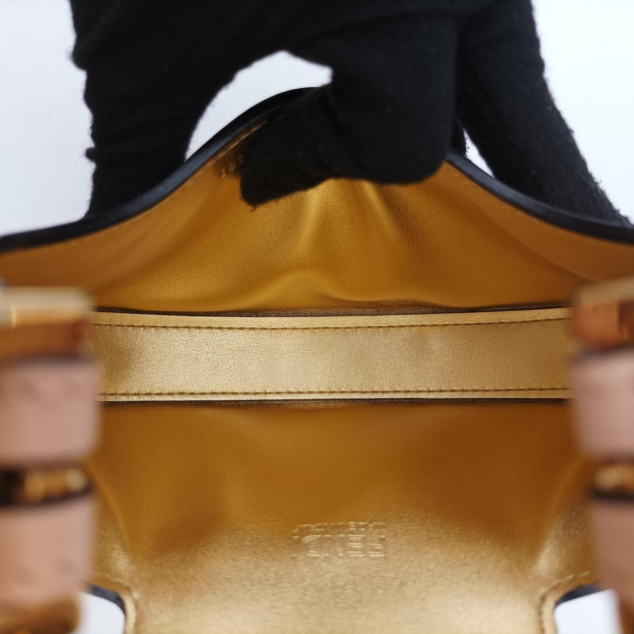 Fendi Cookie Mini Pink Leather Handbag — view 9