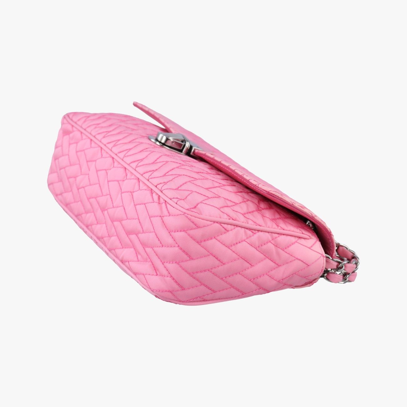 Prada Tessuto Impunture Push Lock Opa le Nylon Shoulder — view 4