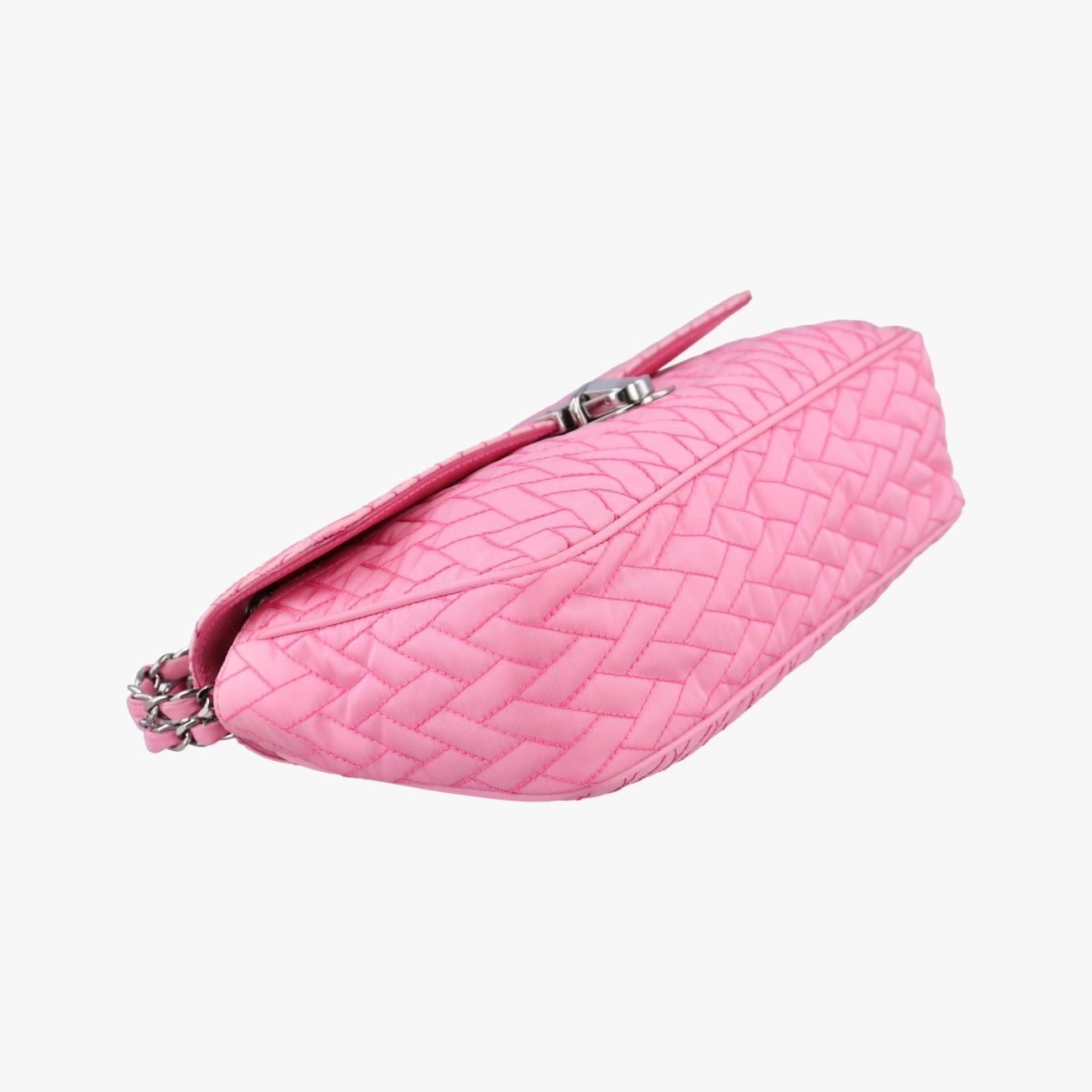 Prada Tessuto Impunture Push Lock Opa le Nylon Shoulder — view 5
