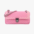 Prada Tessuto Impunture Push Lock Opa le Nylon Shoulder
