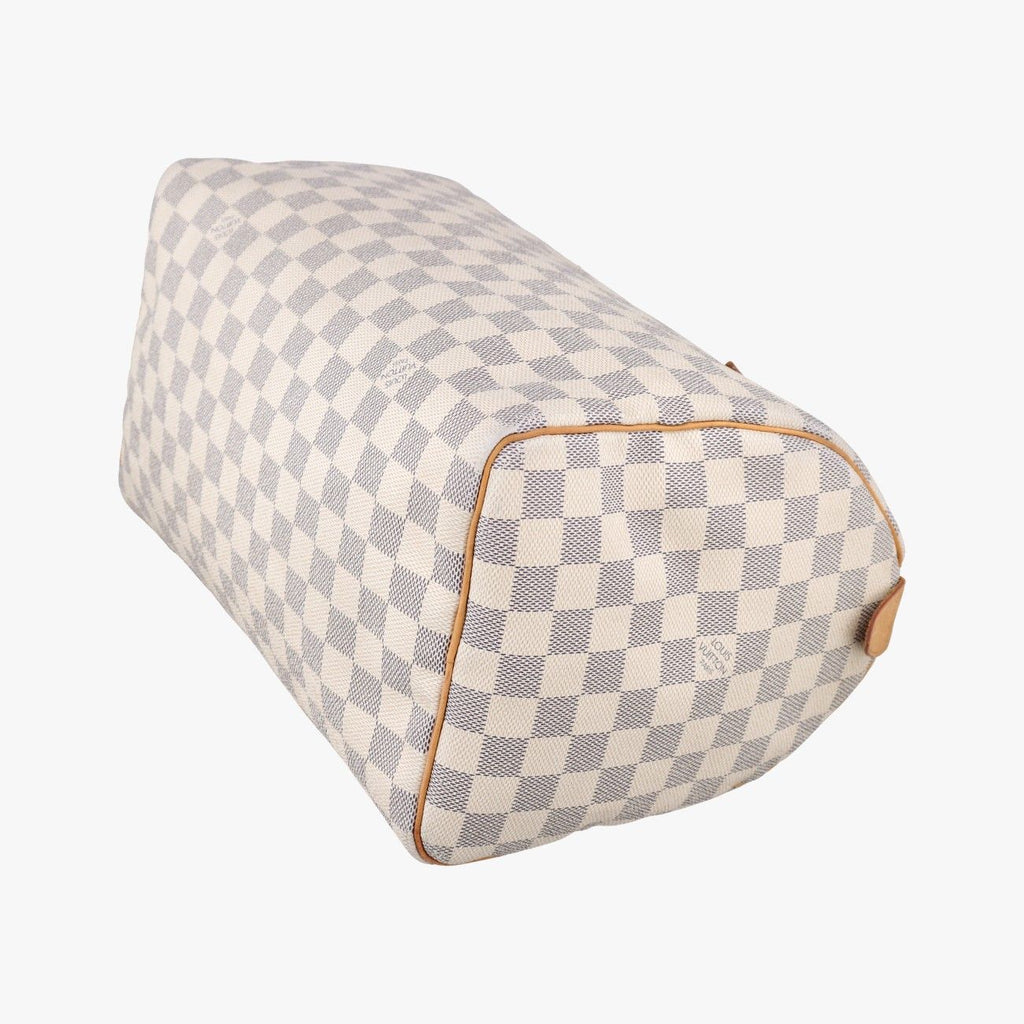 Louis Vuitton Speedy 30 Azur Damier Canvas Handbag — view 6