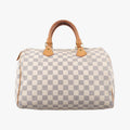 Louis Vuitton Speedy 30 Azur Damier Canvas Handbag