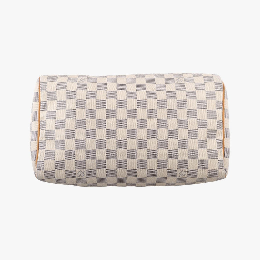 Louis Vuitton Speedy 30 Azur Damier Canvas Handbag — view 3