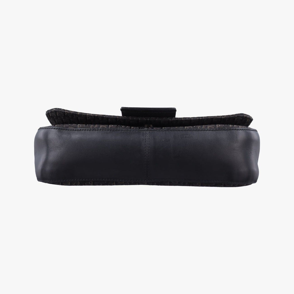 Dior Street Chic Black Canvas Leather Shoulder — view 3