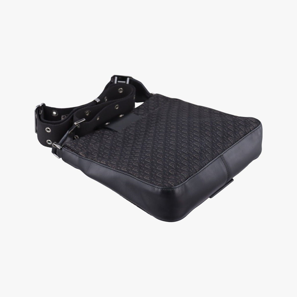 Dior Street Chic Black Canvas Leather Shoulder — view 7